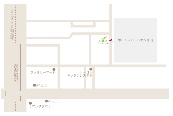 古賀プロダクション マップ